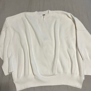 Free People Easy Street Tunic Sweater - White